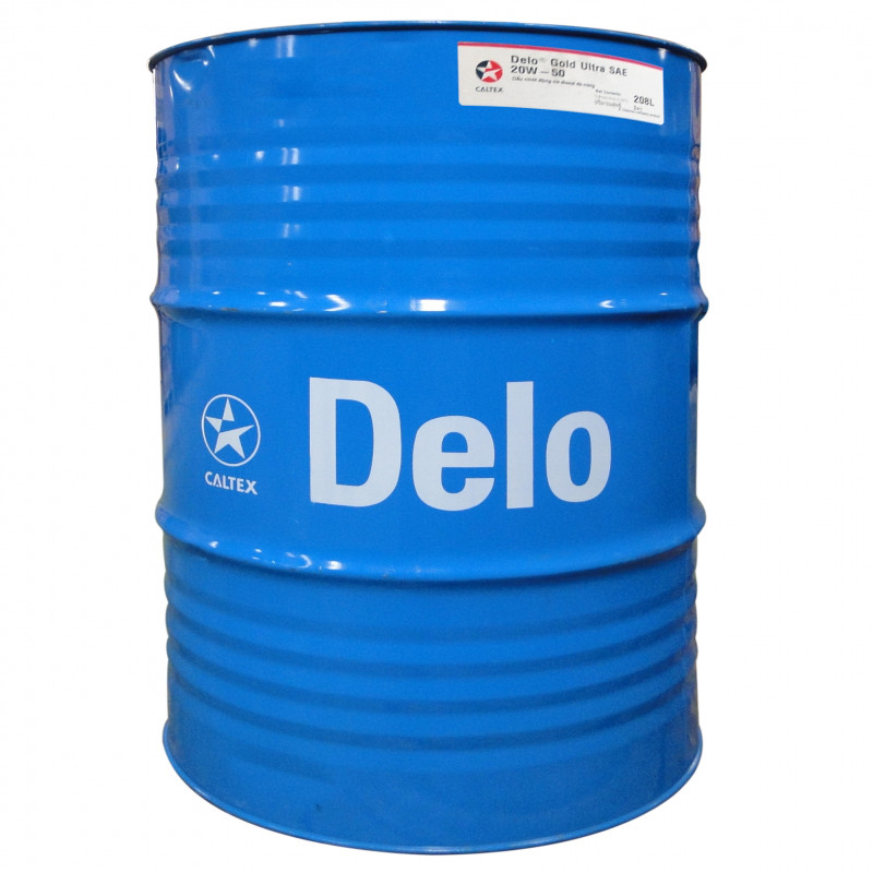 Dầu động cơ Delo Gold Ultra SAE 20W50, 208 Lít (Diesel)