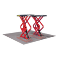 Cầu nâng cắt kéo nâng bụng 4 Tấn, Lắp chìm (3 Pha, màu đỏ )