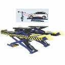 Cầu nâng cắt kéo kiểm tra góc đặt bánh xe 5.5 tấn, lắp chìm, có bàn nâng phụ (3 pha , màu xanh RAL 3166, chưa gồm đĩa lái).