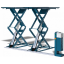 Cầu nâng cắt kéo nâng bụng 3.5 tấn, lắp chìm ( 3 pha, màu xanh)